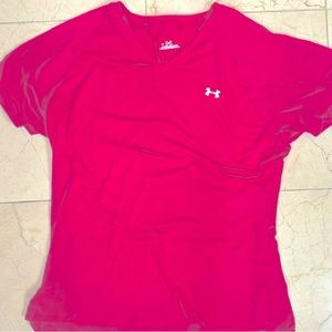 Under Armour women’s M top performance short sleeve shirt lightweight sheer Tee